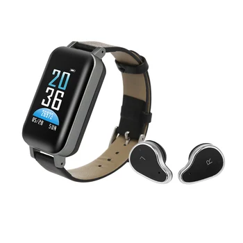

Smart Watch 2in1 TWS Earbuds Fitness Bracelet Tracker Wireless Bluetooth 5.0 Headphones Heart Rate Monitor Waterproof Wristband