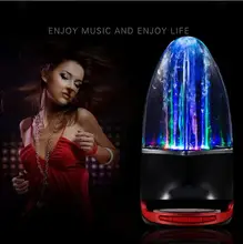 Subwoofer LED Music Fountain Water Dance Bluetooth Speaker With TF Card Slot Stereo Bass and Computer MP3 Audio Input 2016 Hot