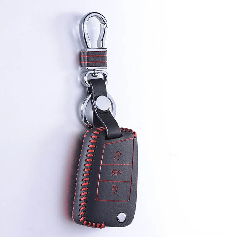 Чехол для автомобильного ключа VW Golf 7 GTI R MK7 Passat Tiguan Bora сиденье Polo Leon Ibiza Skoda Octavi