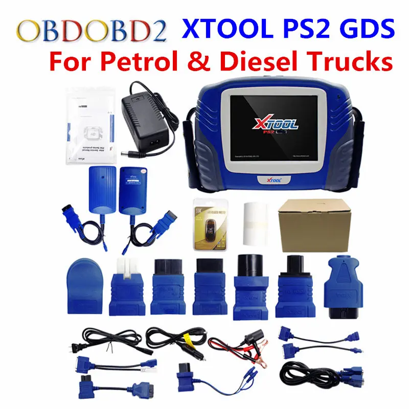 

Original XTOOL PS2 GDS Diesel&Gasoline Version Professional Car Diagnostic Tool PS2 GDS Free Update Online without Plastic box