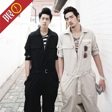 Новинка! Весна и осень мужской комбинезон одежда повседневные штаны комбинезон костюм для хип-хопа Рабочие Комбинезоны