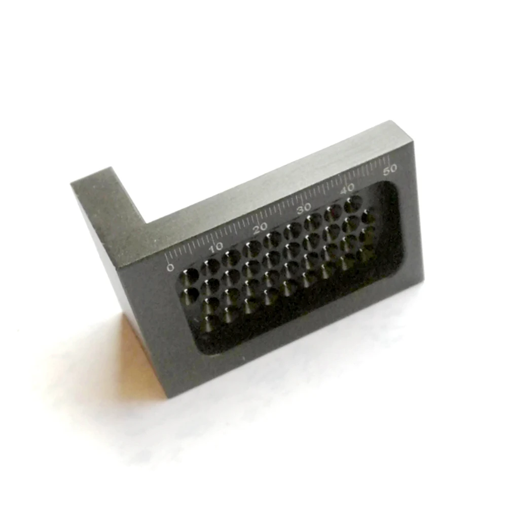 

T-Type Woodworking Mini Woodworking Hole Ruler Measuring Tool Scriber Hole Positioning Crossed Gauge