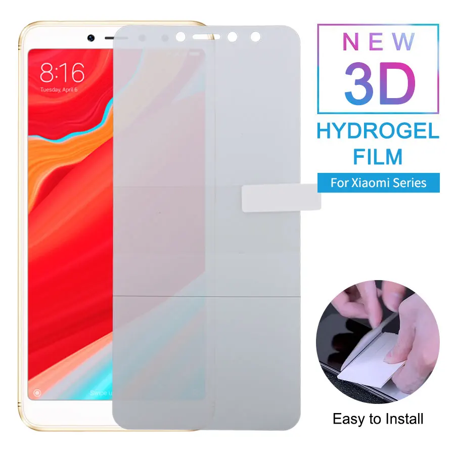 FIZAZI Full Cover Hydrogel Film For Xiaomi Mi Redmi S2 Smart Phone Soft Screen Protector Easy To Install | Мобильные телефоны и