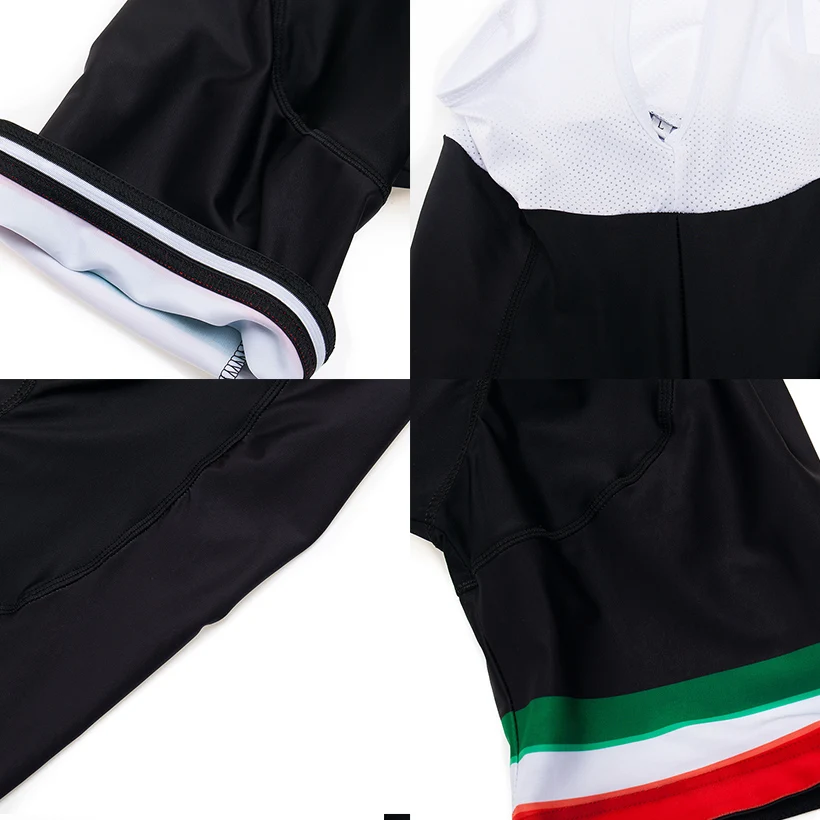 ITALIA Cycling Jersey 9D Gel Bib Set Black Bicycle Clothing Ropa Ciclismo Bike Wear Clothes Mens Short Maillot Culotte Suit