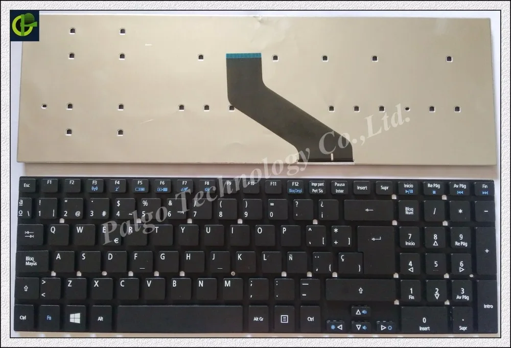 

Spanish Keyboard For Acer Aspire E15 E5-511 E5-511G E5-511P E5-521 E5-521G E5-721 E5-731 E5-771 Black SP or Latin LA Keyboard