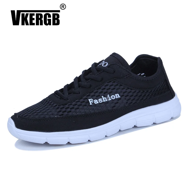 

VKERGB Summer Fashion Sneakers Breathable Casual Shoes Take a walk Lace Up High Quality Men Mesh Shoes Men Shoes Comfortable