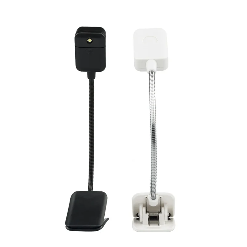 1pc Black For Kindle For Notebook Reading Light Book Light LED Table Lamp Table Lamp Mini Flexible Clip On Book DC 6V 2color
