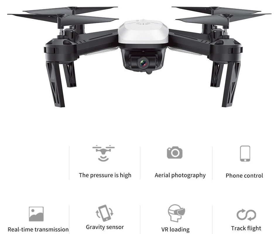 RC Drone SMRC T6 S8W RC Quadcopter Drone WIFI FPV Live Transmission 2MP Wide HD Camera Fixed Height Remote Control Aircraft  (1)