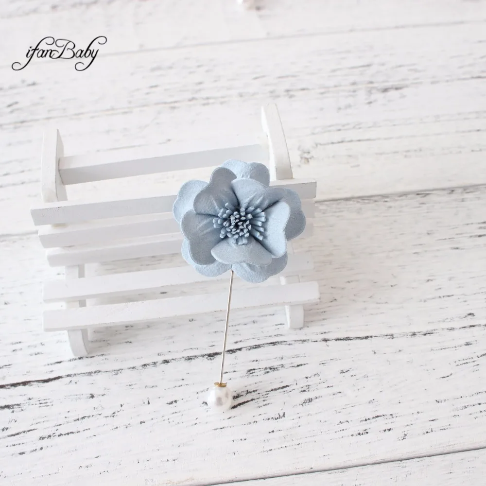 leather flower brooch 3