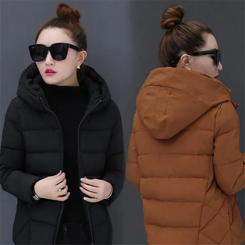 

Women Winter Cotton Jacket Thick Warm Short Paragraph High Quality Outerwear 2018 Winter Large Size M-4Xl New Ladies Coats Vs071
