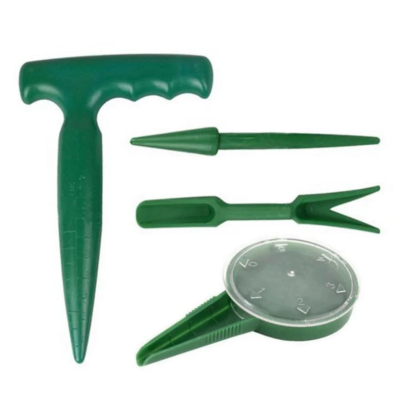 

4pcs/Set Kit Mini Seeder and Plant Migration Tool Nursery Plant Seedling Cultivate Tools Garden Transplanting Planting Tools