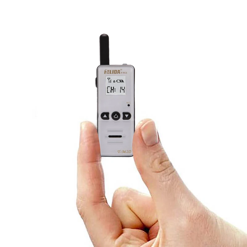 T-M2D Super Mini Portable Radio Bidirectionnelle FRS GMRS UHF 400-520MHz 2W Déterminer Sans Fil Communication Talkie Dispositif