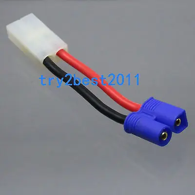 EC3 Male Plug to Tamiya Female connector adaptor 50mm 14AWG wire for RC Lipo | Обустройство дома