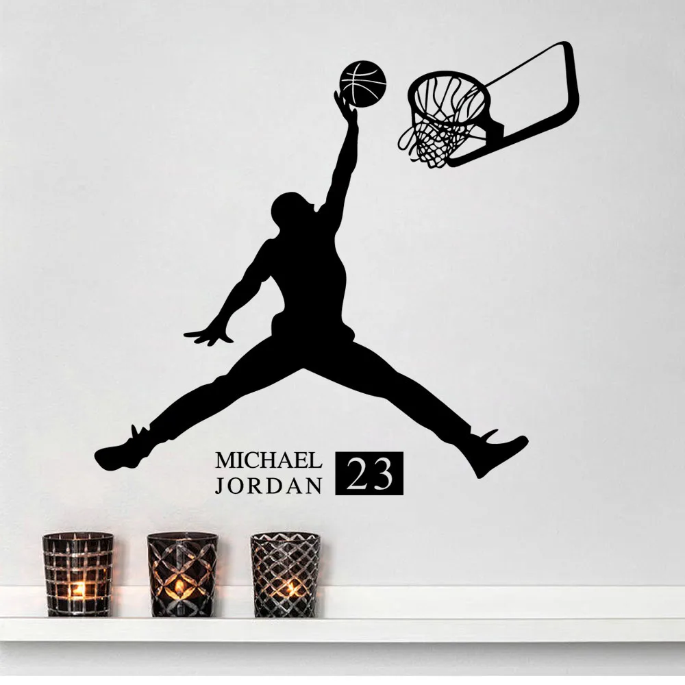 17 Michael Jordan Basketball Inspirational Wall Sticker Citations Stickers Art Mural Basketball Wall Stickers For Kids Rooms Stickers Invitations Murals Flowersmural Poster Aliexpress