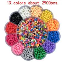 Aqua diy contas mágicas animais moldes de fazer à mão 3d quebra-cabeça crianças grânulos educativos brinquedos para crianças feitiço reabastecer