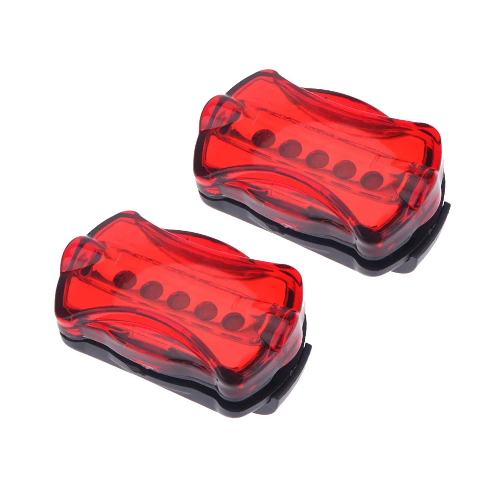 2x 5 LED Lamp Bike Bicycle Front Head Light +Rear Safety Waterproof Flashlight 5 LED Bicycle Red lights wide beam new A30 2x 5 LED Lamp Bike Bicycle Front Head Light +Rear Safety Waterproof Flashlight 5 LED Bicycle Red lights wide beam new A30