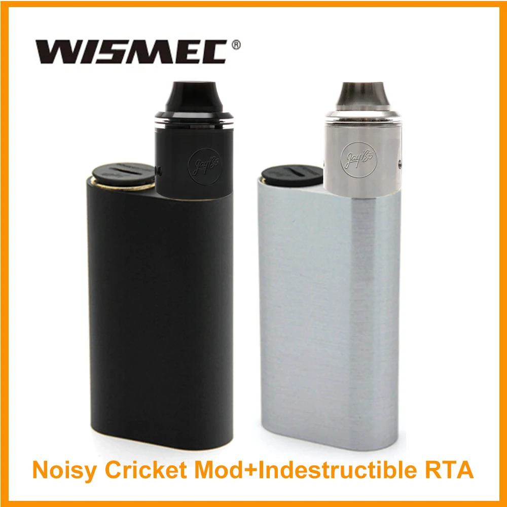 Clearance !! Original Wismec Noisy Cricket Mod And Wismec indestructible RDA Atomizer Airflow Washer 510 Thread E-Cigarette