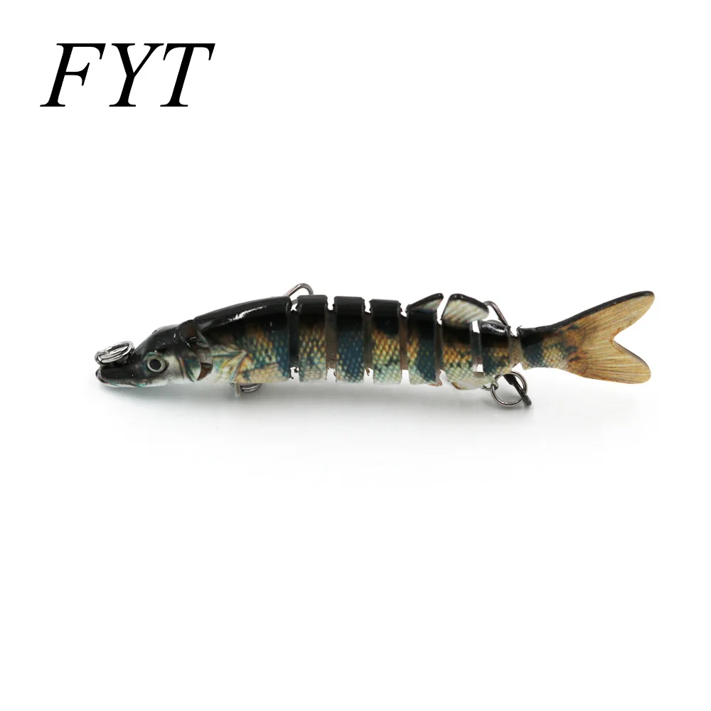 

FYT 1Pcs Fishing Lures 9 Segments Swimbait Crankbait Fishing Lure 9cm 7g Hard Bait with Artificial Hooks Fishing Wobblers