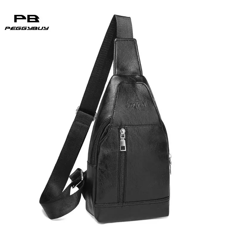 

Fashion Men Solid Color Shoulder Bag PU Leather Waist Bags Crossbody Bags for man Leather heuptas pochete feminina bolsas pouch