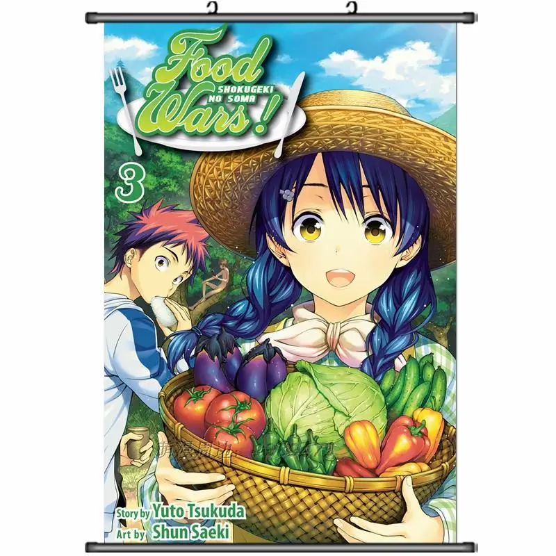 Японские декоративные картинки аниме Shokugeki no Soma Megumi Tadokoro & Rei Kawashima домашний декор