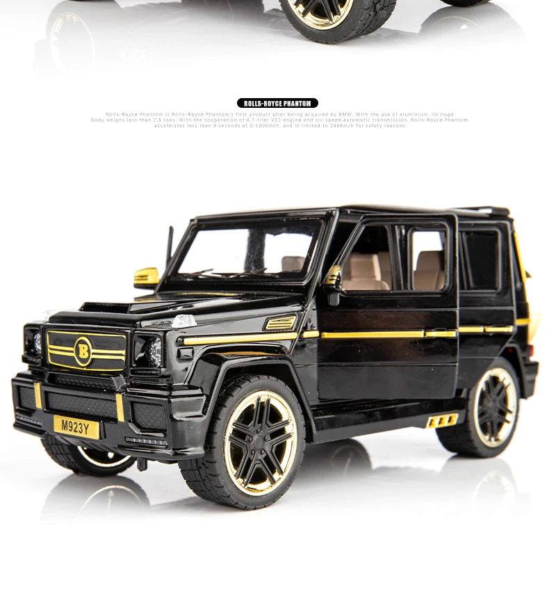 Детские игрушки 1:24 Benz BRABUS моделирование крутая дорога литья под давлением модель автомобиля Коллекция украшения 6 открыть дверь подарки, что нравится детям