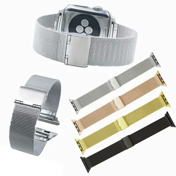 

For Apple Watch Band 38mm 42mm Stainless Steel Bracelet For Apple Watch Strap Metal Replacement Strap For iwatch 4 40mm 44mm