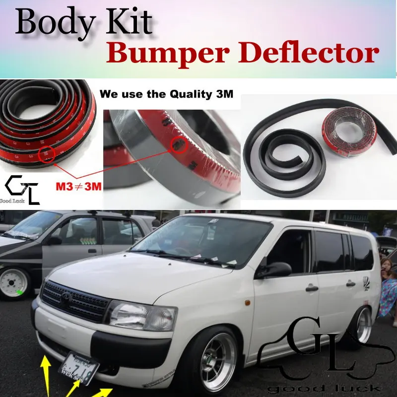 

For TOYOTA Probox Pro Box 2002~2015 Bumper Lip / Front Spoiler Deflector Car Scratch Proof Adhesive Strip / Body Kit