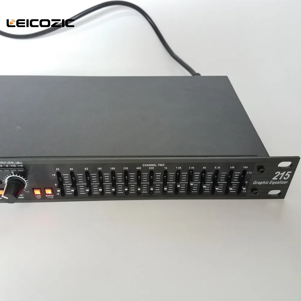 Leicozic EQ215 двухканальный 2x15 полосный стерео эквалайзер профессиональный графический эквалайзер Аудио Эффект prcessor оборудование эквалайзер