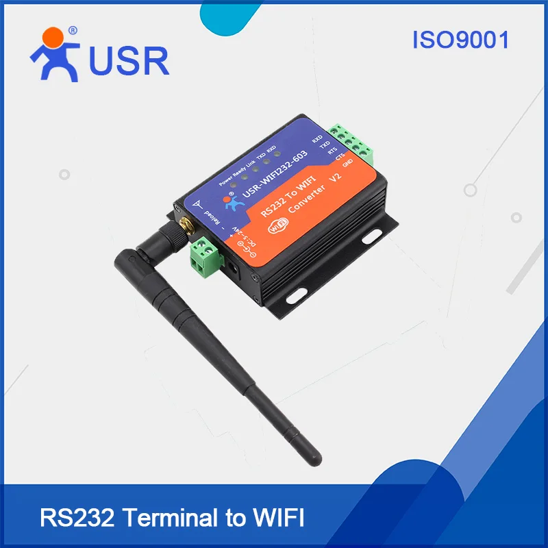 

Q111 USR-WIFI232-603-V2 Wifi Serial Server Module Terminal RS232 to Wifi Wireless Converter with Built-in Webpage