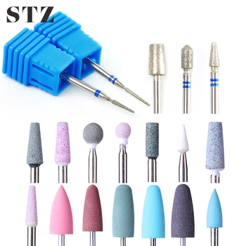 

STZ 28 Type Diamond Ceramic Electric Nail Cuticle Drill Bit Mills Cutter Rubber Files Remover Manicure Nail Art Tools #065/056