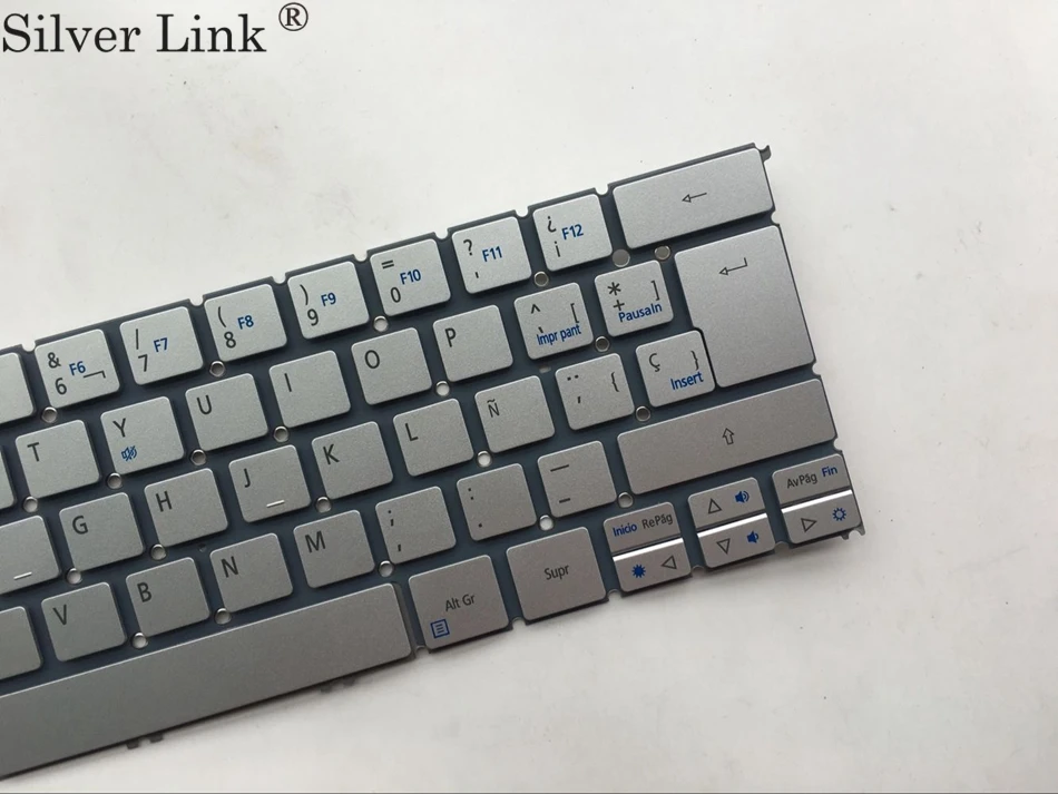  SP Spanish Keyboard For Acer Aspire P3-131 P3-171 P3-171-6408 P3-171-6820 Silver laptop Keyboard wi