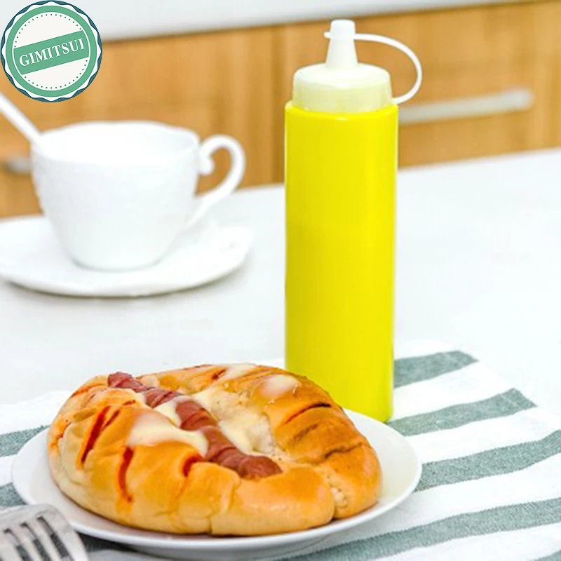 Plastic Squeeze Gravy Bottle Condiment Dispenser Ketchup Mustard Sauce