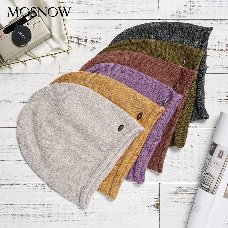 Женская Вязаная Шапка бини новая шерстяная теплая ярких цветов для девушек зимы