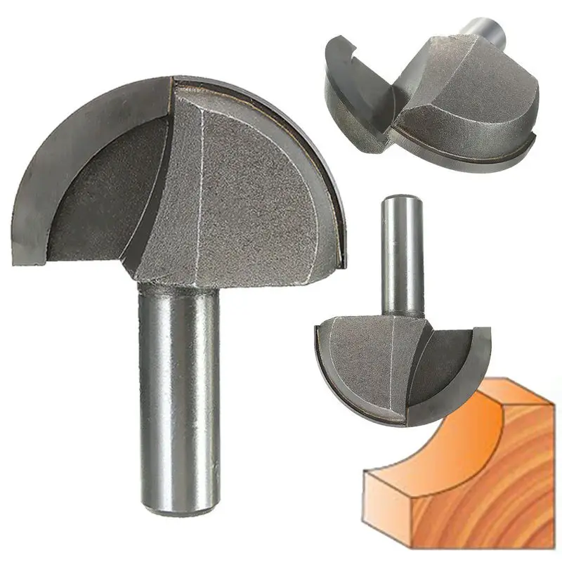 

1/2 inch Shank 2inch Dia Woodworking Round Nose Cove Core Box Router Bit Cutter