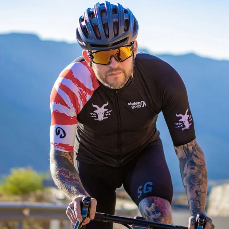 

Stolen Goat Stolen Goat Men’s Kurtz Cycling Jersey Summer MTB road bike riding clothing Limited Edition Bittersweet Cycle shirt