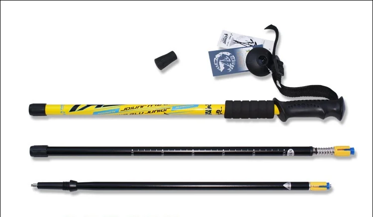 Bastões de Choque Seção Pólos Trekking Telescópica Ajustável Caminhadas Bengalas Absorvente Leve Melhor Barato 65 Cm-135 cm 3 8 Cheap Bengalas