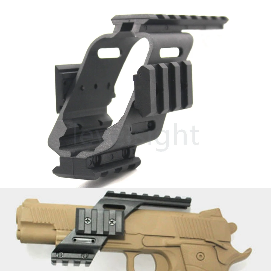 Plastic Pistol Scope mounts Sight Laser Light Mount Picatinny Rail