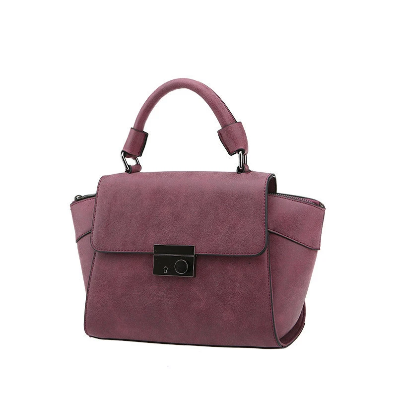 Nubuck Leather Women Retro Hand Bag Trendy Fashion Ladies Succinct Plain font b Handbag b font