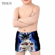 THIKIN/, плавки для мальчика с принтом Dragon Ball Super Z Летний Пляжный купальный костюм для детей, спортивная одежда для плавания Saiyan для детей