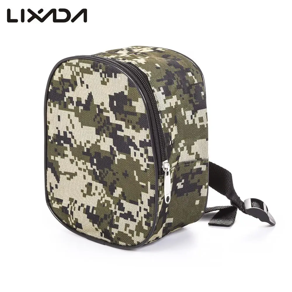 

Lixada Fishing Reel Bag Multi-function Fishing Spinning Reel Protective Pouch Cover Camouflage Bag Medium Gear Bag for Pesca