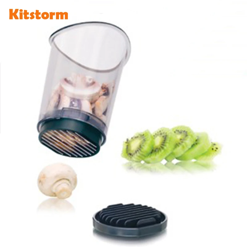 New Kitchen Gadgets Mushroom Slicer Chopper Vegetable Cutter With Catch