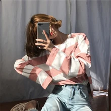 В том же стиле новая ранняя осенняя куртка Корейская версия полосатая футболка с длинными рукавами женский свитер тренд