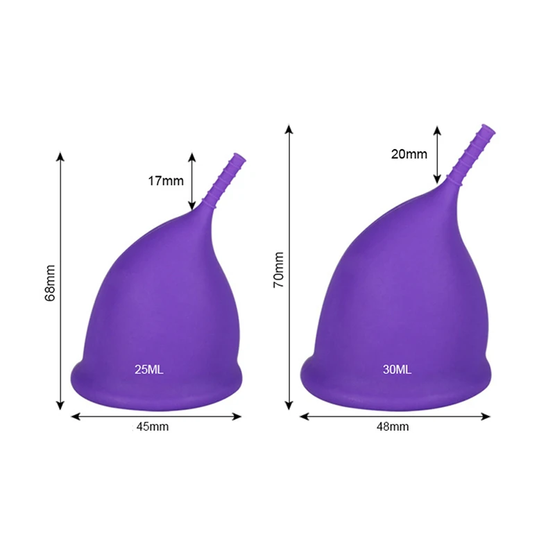 Нетоксичные женские гигиенические менструальные чашки медицинского класса силиконовые многоразовые женские чашки