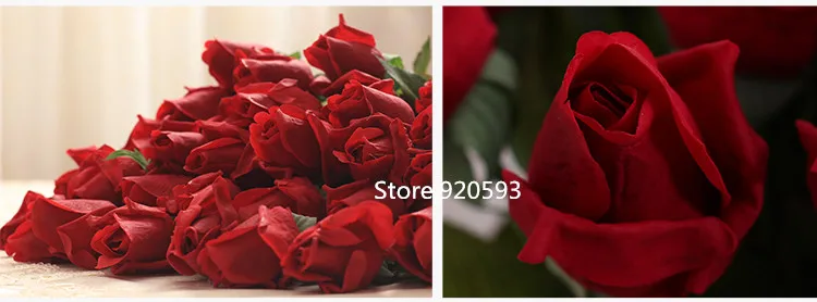 Vivi настоящий сенсорный Искусственный шелк бутон розы свадебный декоративный цветочный букет украшения для дома для свадебной вечеринки или подарок на день рождения