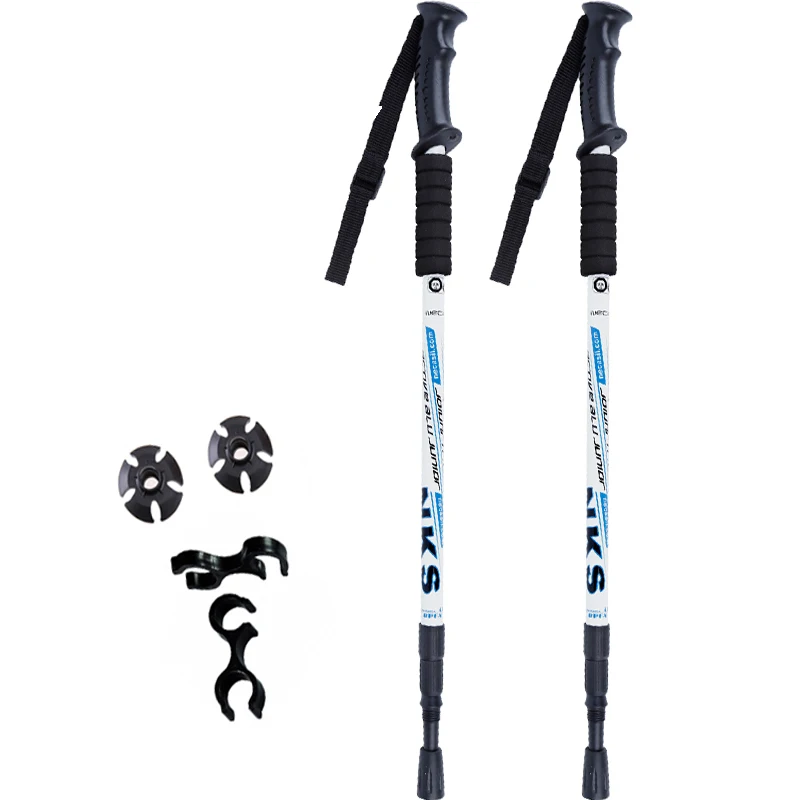 2Pcs Anti Shock Nordic Walking Sticks for Trekking and Hiking4