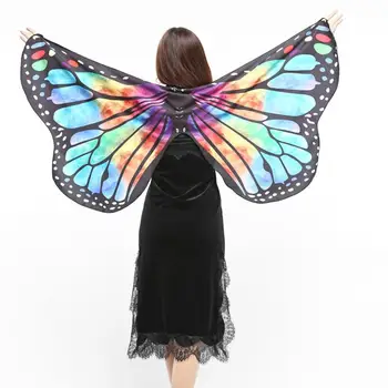 

#5 2018 NEW Fashion Droppship Women Butterfly Wings Shawl Scarves Ladies Nymph Pixie Poncho Costume Accessory