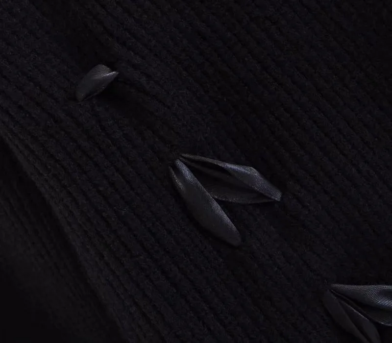 H. SA, женский зимний свитер,, завязывается, на шнуровке, шикарные Джемперы, Harajuku, вязаный пуловер и свитер, повязка, теплый, для женщин