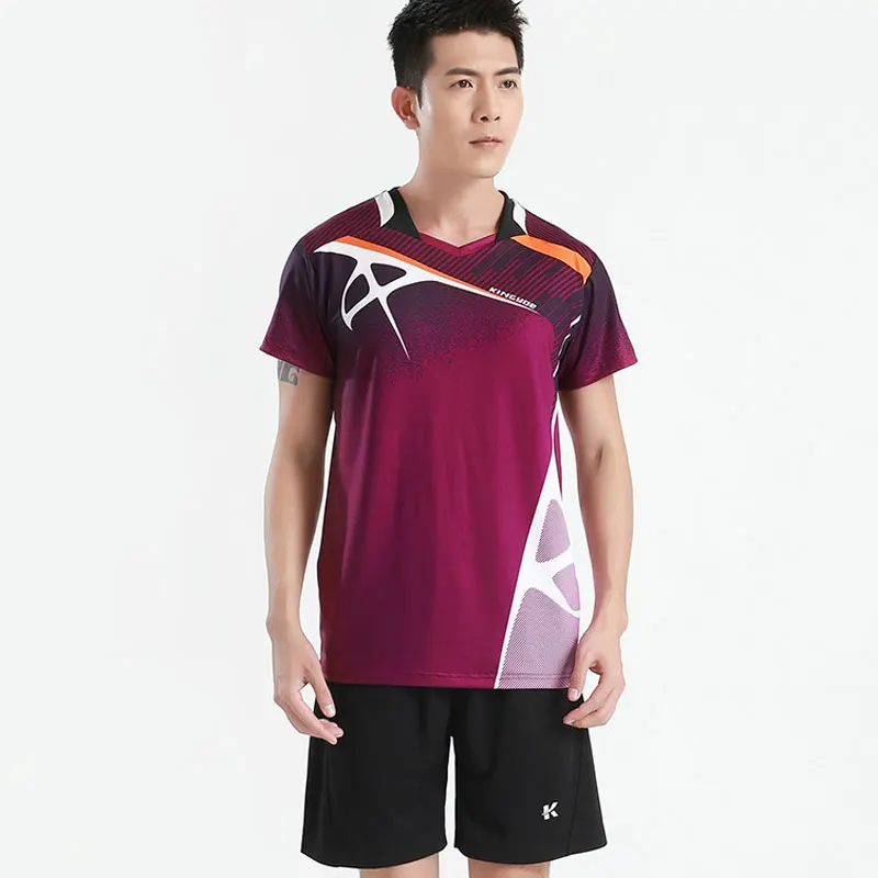 

Breathable Badminton shirt Korean short sleeve table tennis shirt sportswear custom for men and women volleyball clothes Uniform