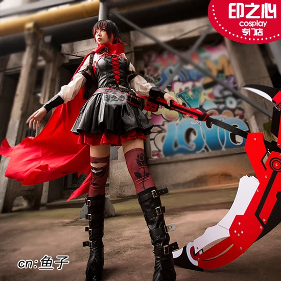 

[Customize] 2018 Hot Anime RWBY Season4 Red Rose Battle Uniform Cosplay Costume For Women Christmas Free Shipping New.