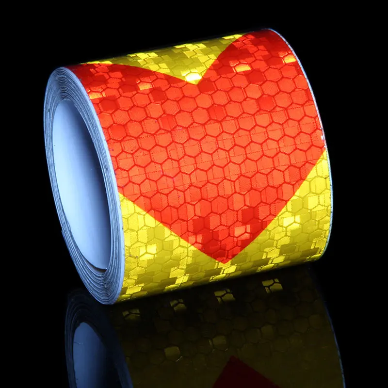 

3M Frame Stickers Bike Trailer Reflective Strips Red Yellow Black Self Adhesive Film Arrow Sign Reflective Tape Bicycle Decals